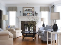 Glamorous living room - eclectic - living room - other metro