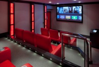 Laurel Woods Home Theater - modern - media room - boston