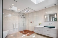 wilmette split level adds penthouse - contemporary - bathroom - chicago