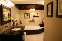 Dated Bath to Elegant Spa - contemporary - bathroom - los angeles