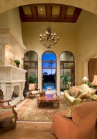 Sater Group's 'Cordillera' Custom Home Plan - mediterranean - living room - miami