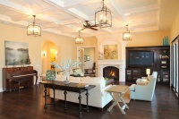 Bayshore Estates Custom Home - mediterranean - living room - tampa