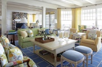 Harbor Springs Summer Home - traditional - living room - other metro