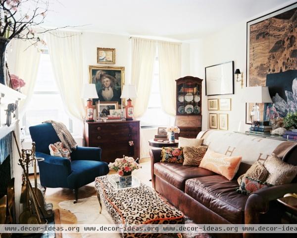 Eclectic Traditional Vintage Living Room