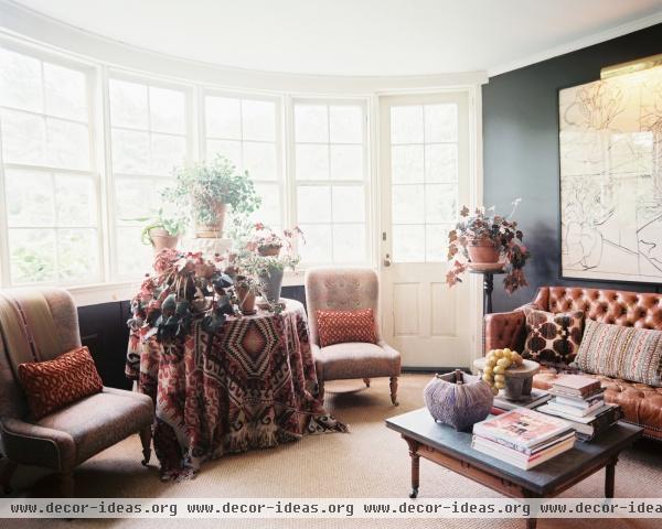 Bohemian Traditional Vintage Living Room