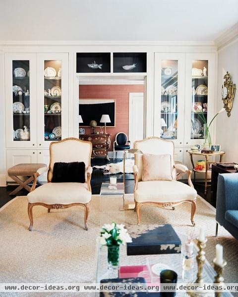 French Eclectic Traditional Living Room