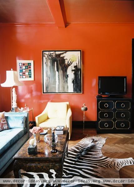 Midcentury Traditional Living Room