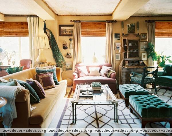 Bohemian Traditional Living Room