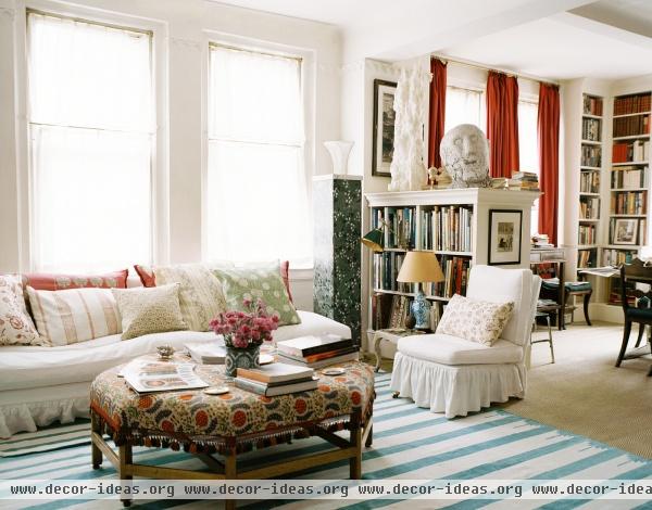 Bohemian Eclectic Traditional Living Room