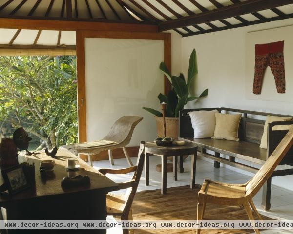 Asian Tropical Living Room