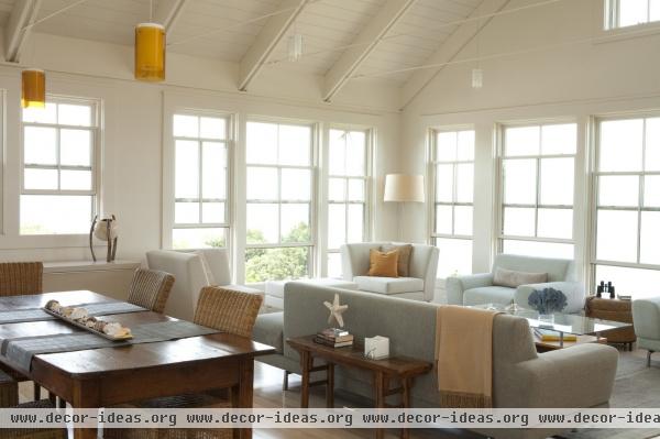 Contemporary Beach Living Room