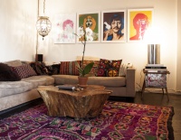 Bohemian Eclectic Vintage Living Room