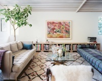 Bohemian Eclectic Midcentury Living Room