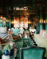 Eclectic Hollywood Regency Traditional Living Room