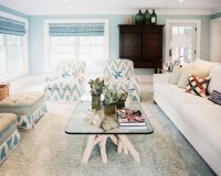 Beach Contemporary Traditional Living Room