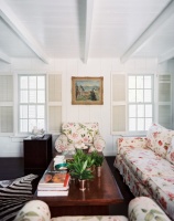 Beach Colonial Tropical Living Room