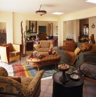 Contemporary Southwestern Living Room