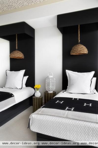 Contemporary Eclectic Hollywood Regency Bedroom