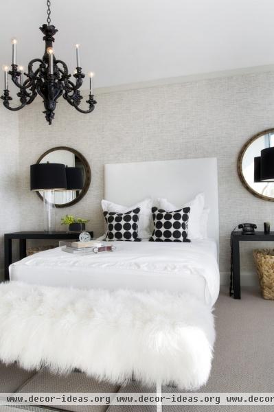 Contemporary Eclectic Hollywood Regency Bedroom