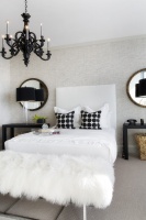 Contemporary Eclectic Hollywood Regency Bedroom