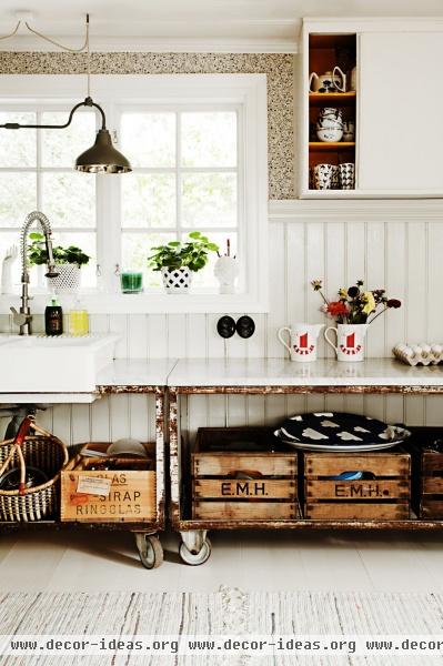 Country Scandinavian Vintage Kitchen