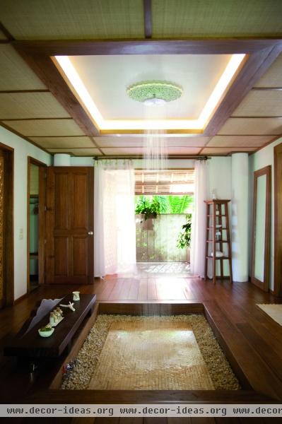 Asian Contemporary Tropical Bathroom