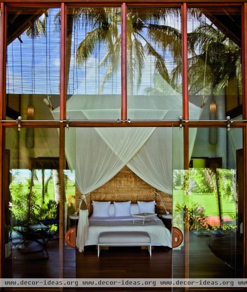 Asian Contemporary Tropical Bedroom