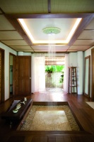 Asian Contemporary Tropical Bathroom