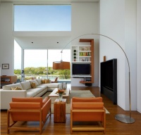 Interiors of the Mill Neck Residence - modern - living room - new york