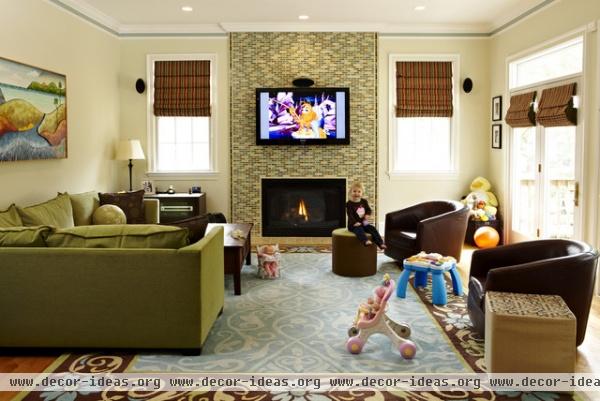 eclectic family room by Designing Solutions