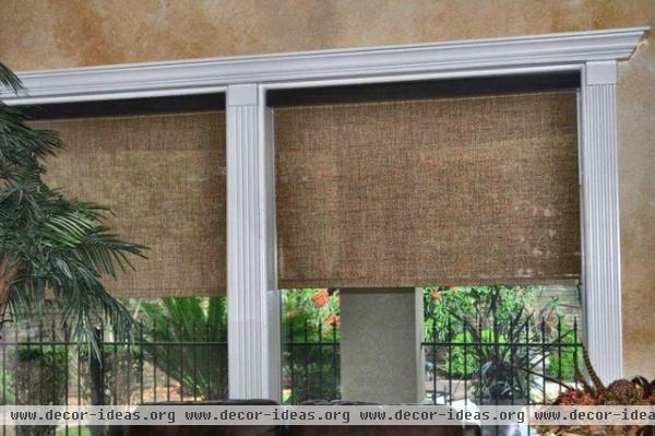 mediterranean roller blinds by Distinctive Window Designs