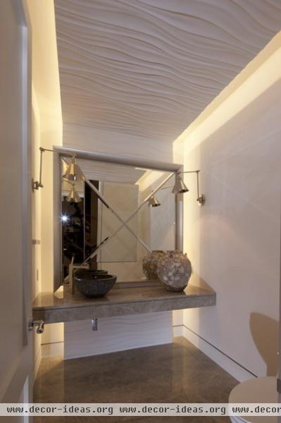 modern powder room by David De La Garza / ZURDODGS