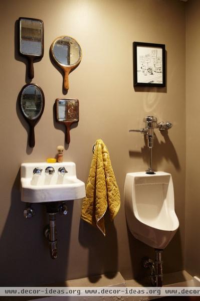 eclectic powder room by Joe Schmelzer, Inc. dba Treasurbite Studio, Inc.