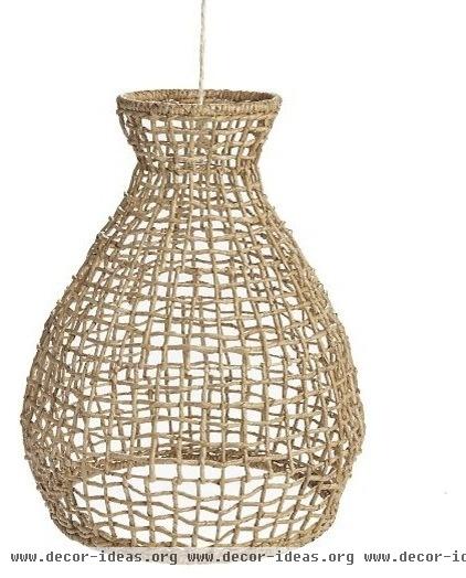 tropical pendant lighting Woven Seagrass Pendant