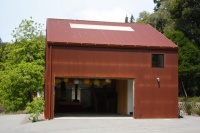 See a Party Barn Shaped Like a Game Piece on the California Coast