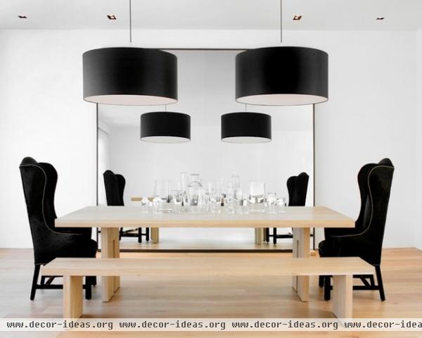 modern dining room by Nicole Hollis