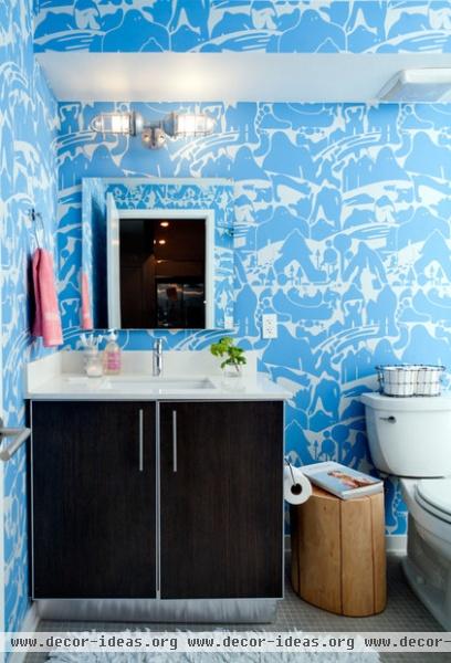 eclectic bathroom by Daleet Spector Design