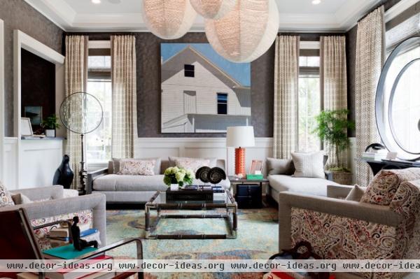 contemporary living room by Rikki Snyder