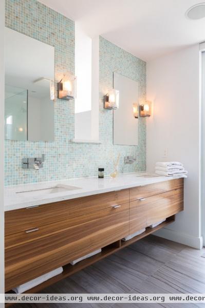 Serene Simplicity - contemporary - bathroom - toronto