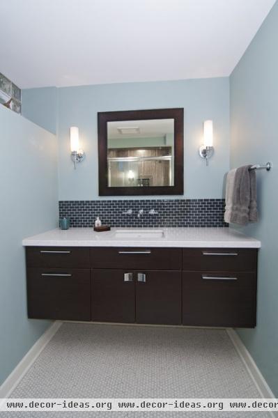 A Modern Lower Level - modern - bathroom - minneapolis