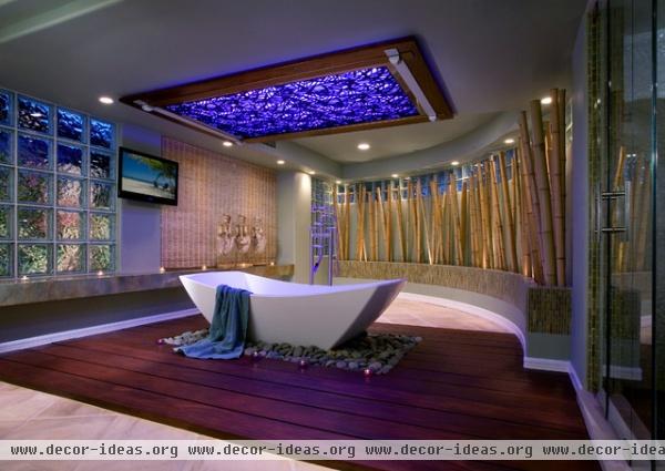 Tropical Oasis - contemporary - bathroom - orange county