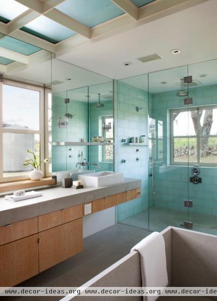 Napa Vineyard House - contemporary - bathroom - san francisco