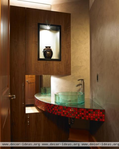 Comox Powderroom - modern - bathroom - vancouver