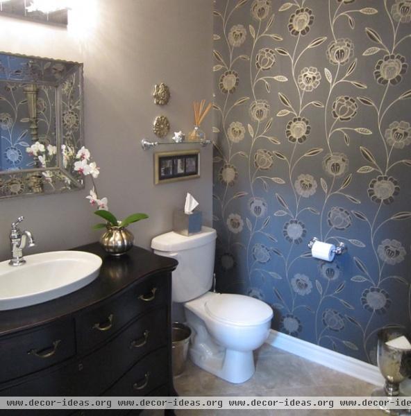 Powder Room Transformation - eclectic - bathroom - ottawa