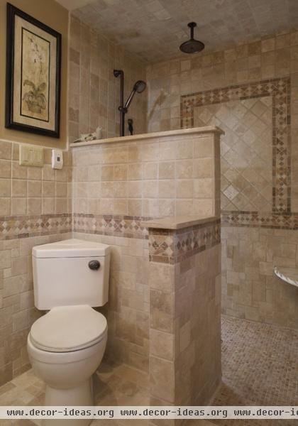 Walk in Shower - mediterranean - bathroom - philadelphia