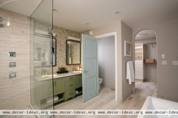 Master suite - contemporary - bathroom - other metro