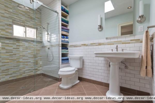 Barrier-Free Shower Stall - eclectic - bathroom - new york