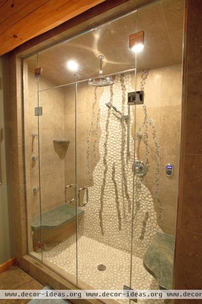 Bathrooms in log homes - eclectic - bathroom - calgary