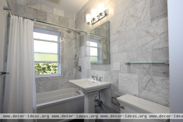 Andersonville Marble Bathroom - eclectic - bathroom - chicago