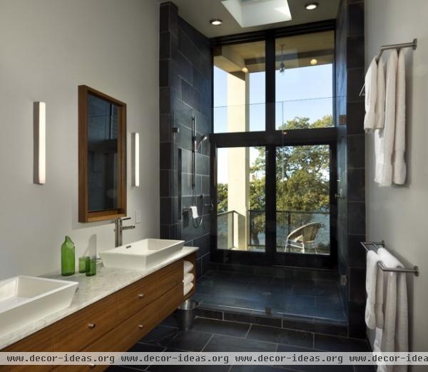 Bluff Point Road - modern - bathroom - new york